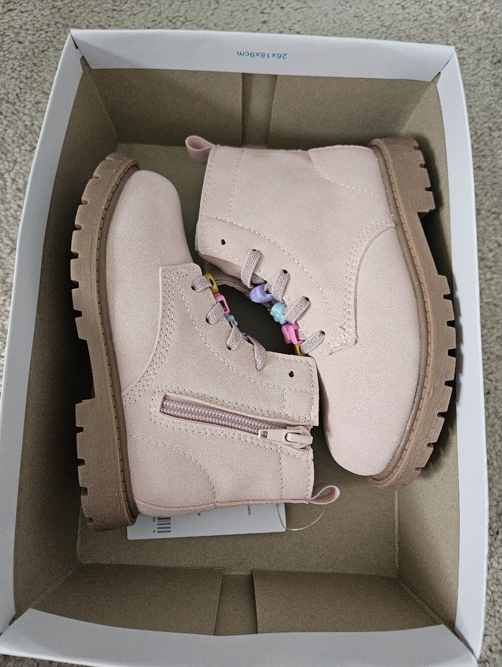 New In Box Carter's Beatris Toddler Girls Casual Ankle Boots Size 10 - Picture 13 of 14
